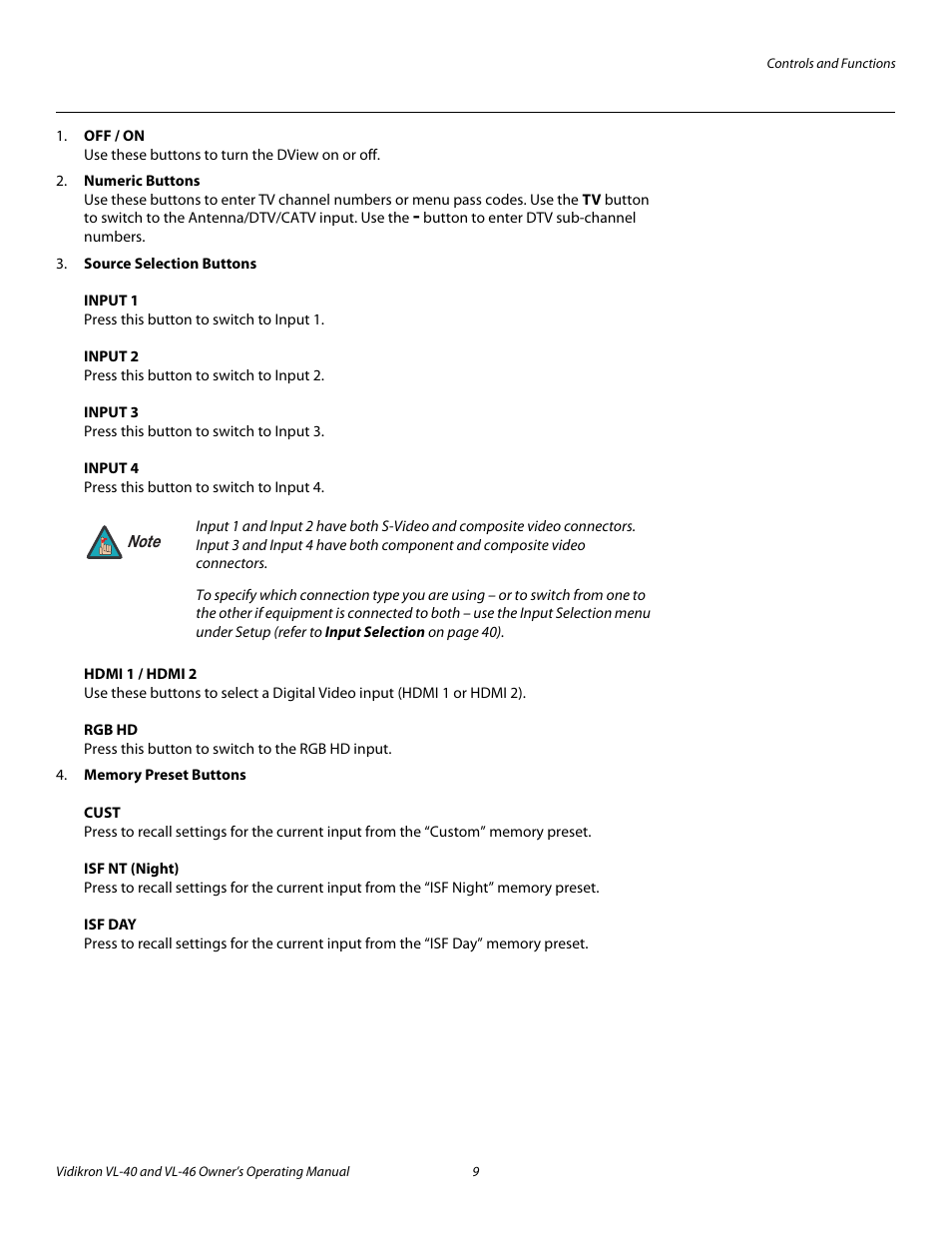 Pre l iminar y | Vidikron VL-46 User Manual | Page 19 / 76