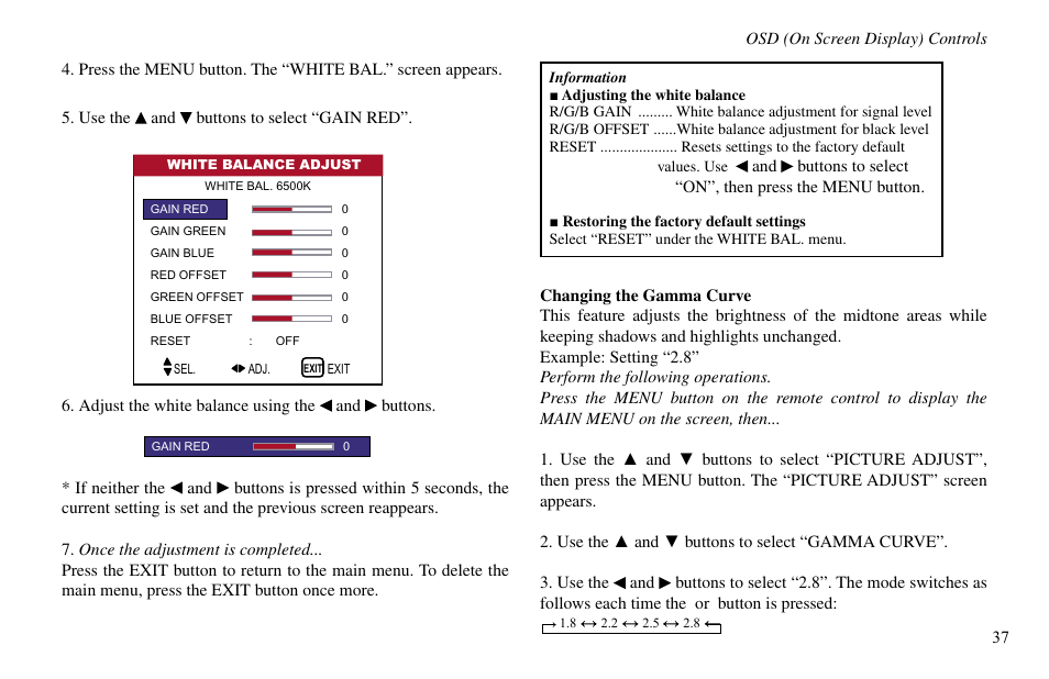 Vidikron VP-60 User Manual | Page 38 / 117