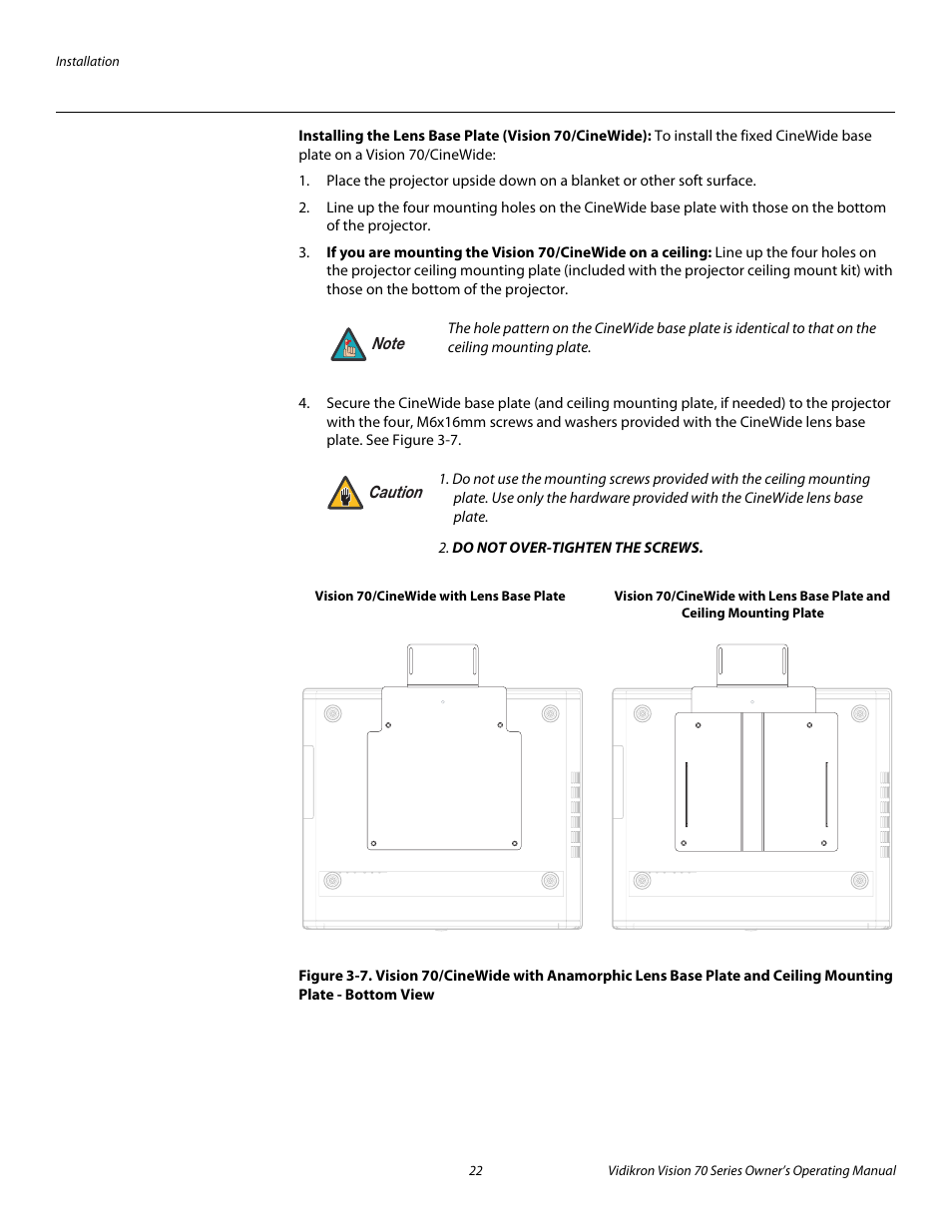 Bottom view, Pre l iminar y | Vidikron SERIES 1080p User Manual | Page 34 / 88