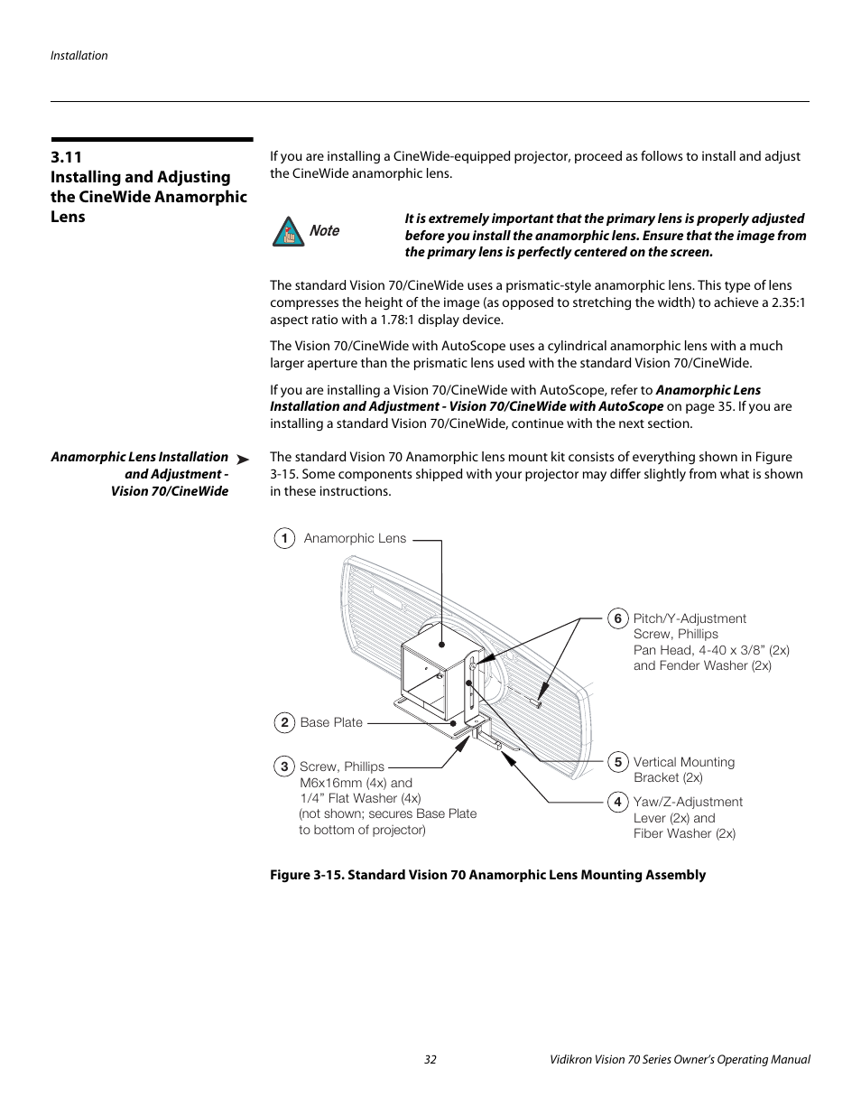Iminar, Pre l iminar y | Vidikron SERIES 1080p User Manual | Page 44 / 88