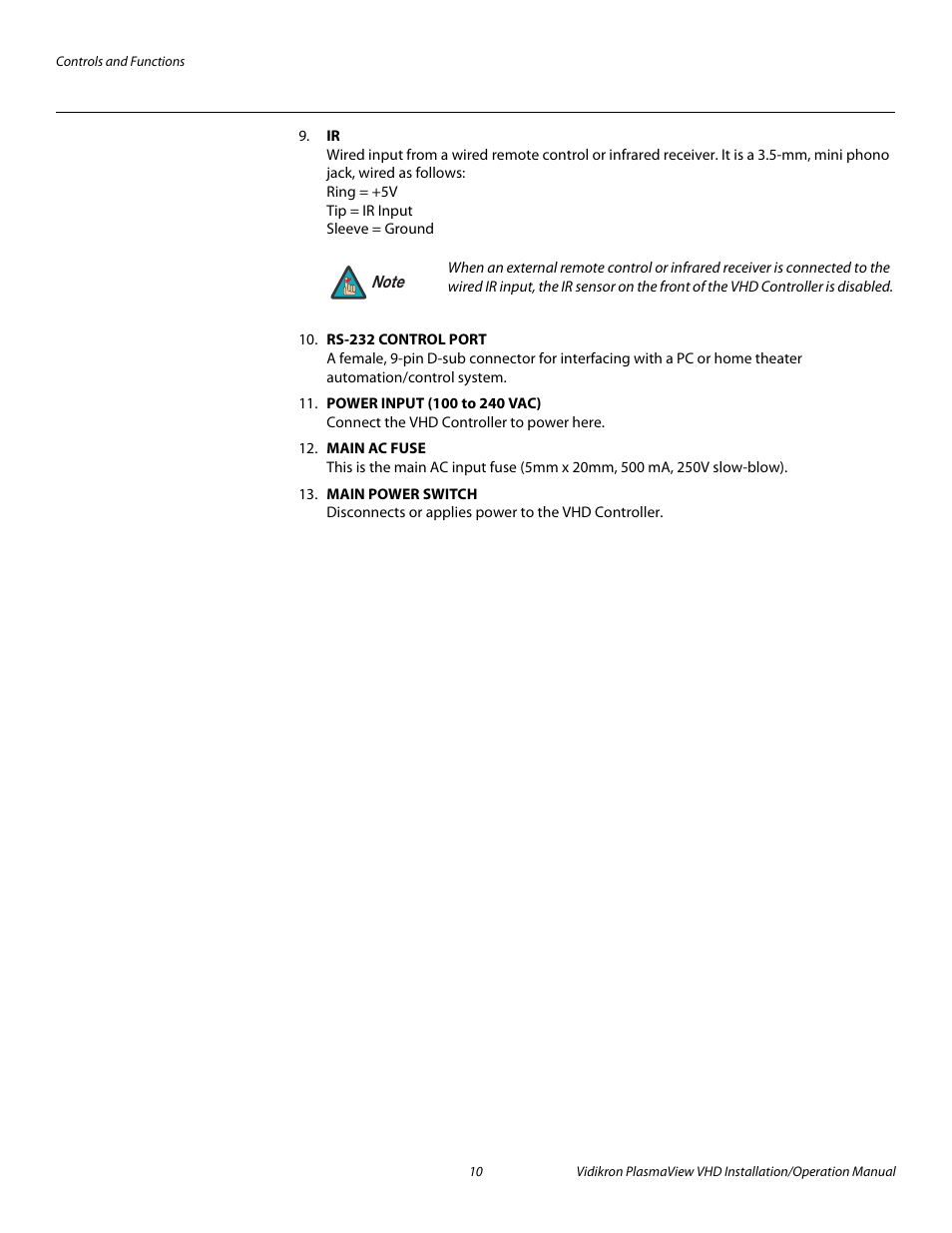 Pre l iminar y | Vidikron PLASMAVIEW VP-6500VHDA User Manual | Page 22 / 82