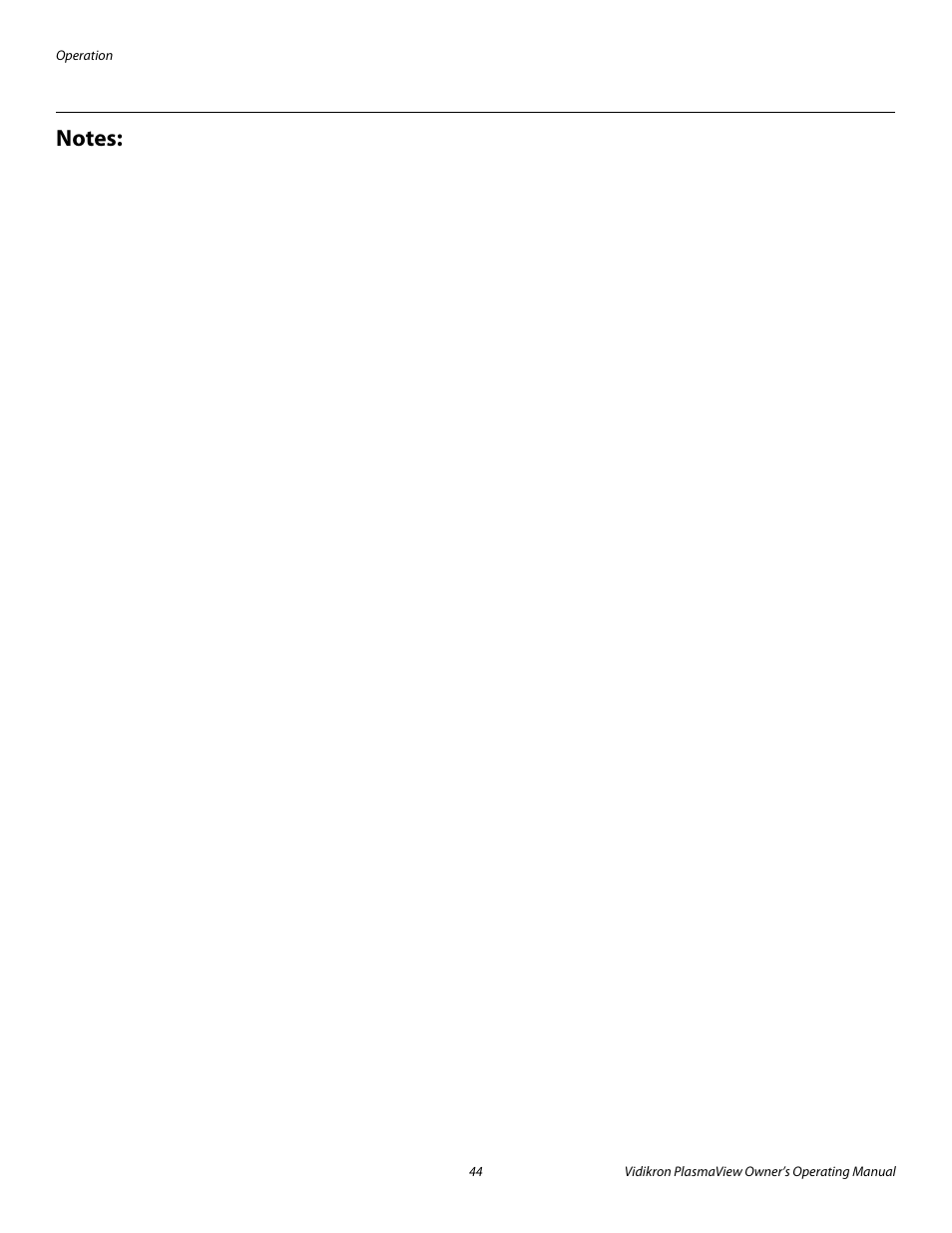 Pre l iminar y | Vidikron VP-6500VHD User Manual | Page 54 / 70