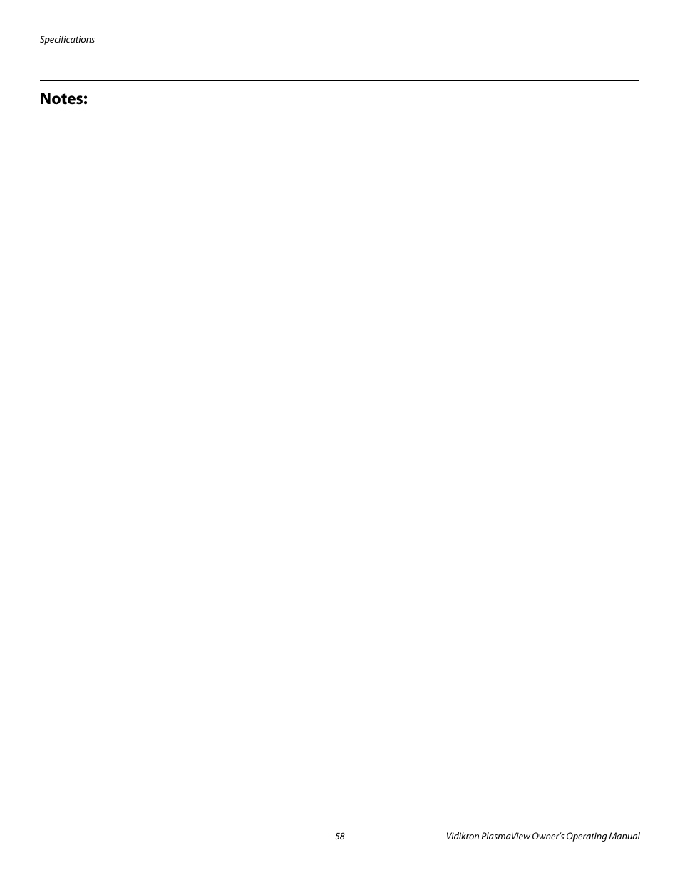 Pre l iminar y | Vidikron VP-6500VHD User Manual | Page 68 / 70