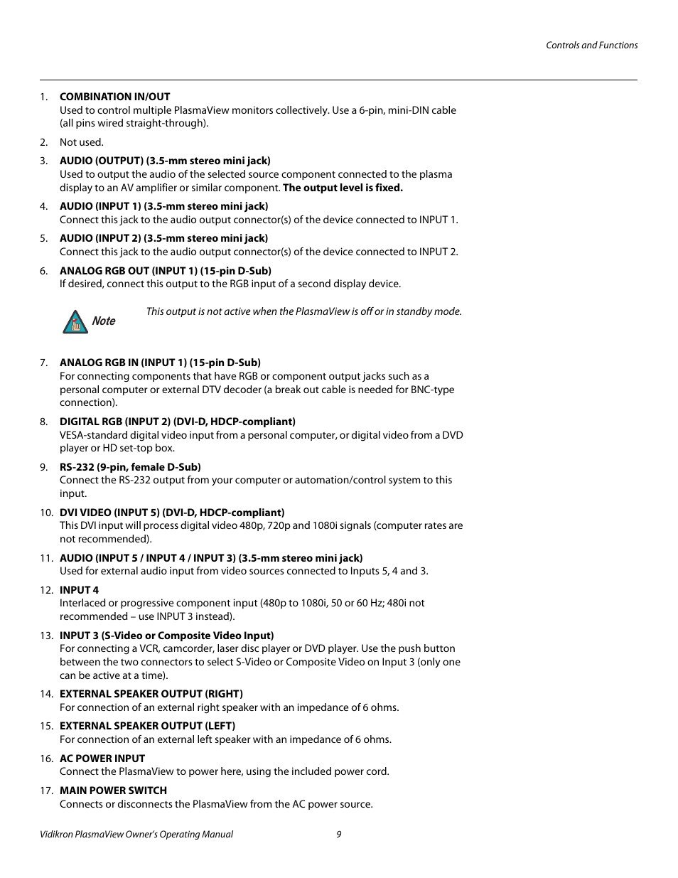Pre l iminar y | Vidikron VP-6000a User Manual | Page 19 / 84