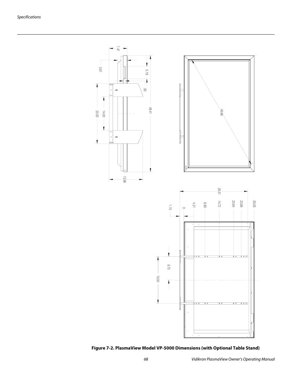 See figure 7-2, Figure 7-2, Pre l iminar y | Vidikron VP-6000a User Manual | Page 78 / 84