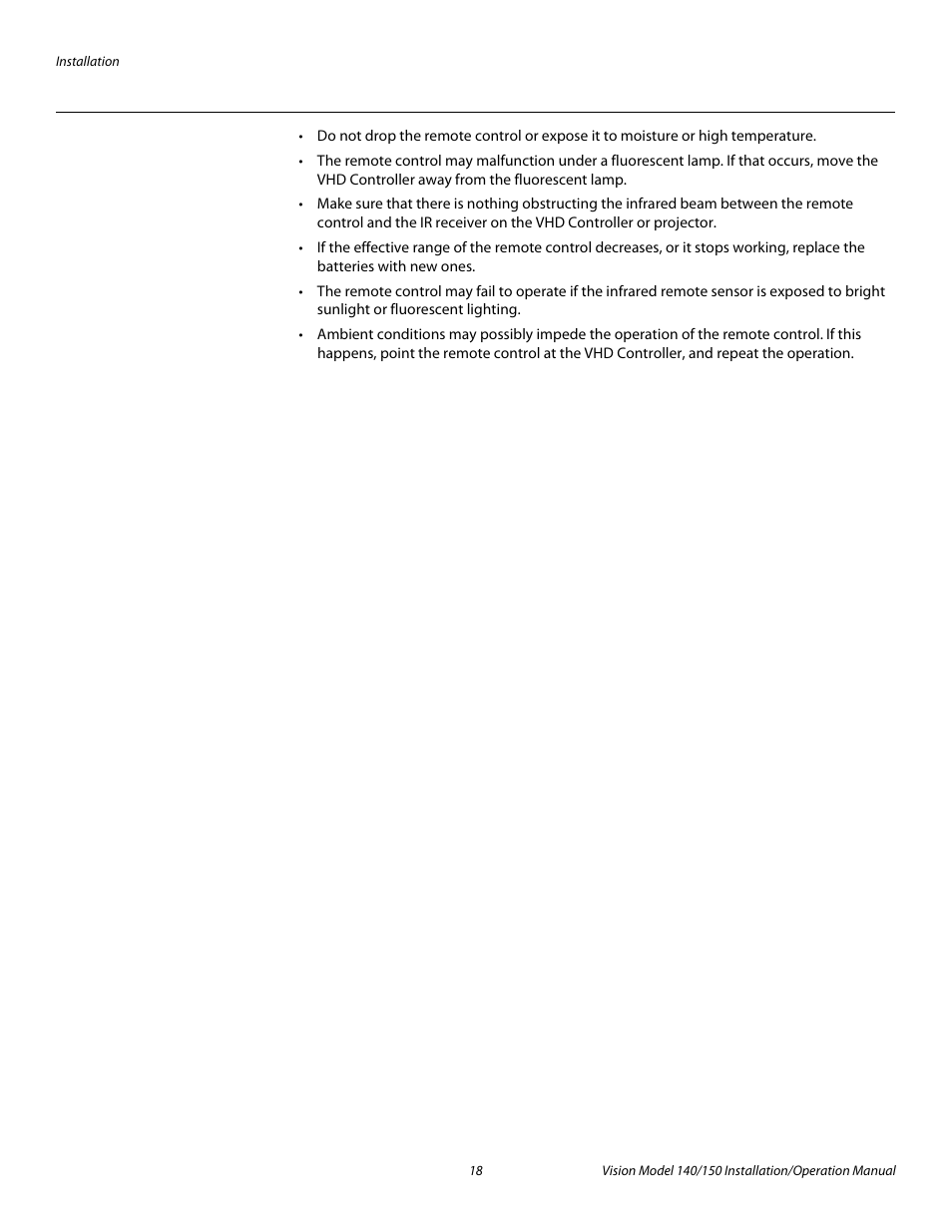 Pre l iminar y | Vidikron Vision 150 User Manual | Page 32 / 116