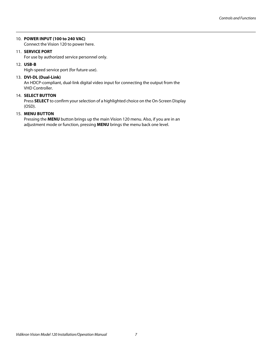 Pre l iminar y | Vidikron Vision 120 User Manual | Page 21 / 92
