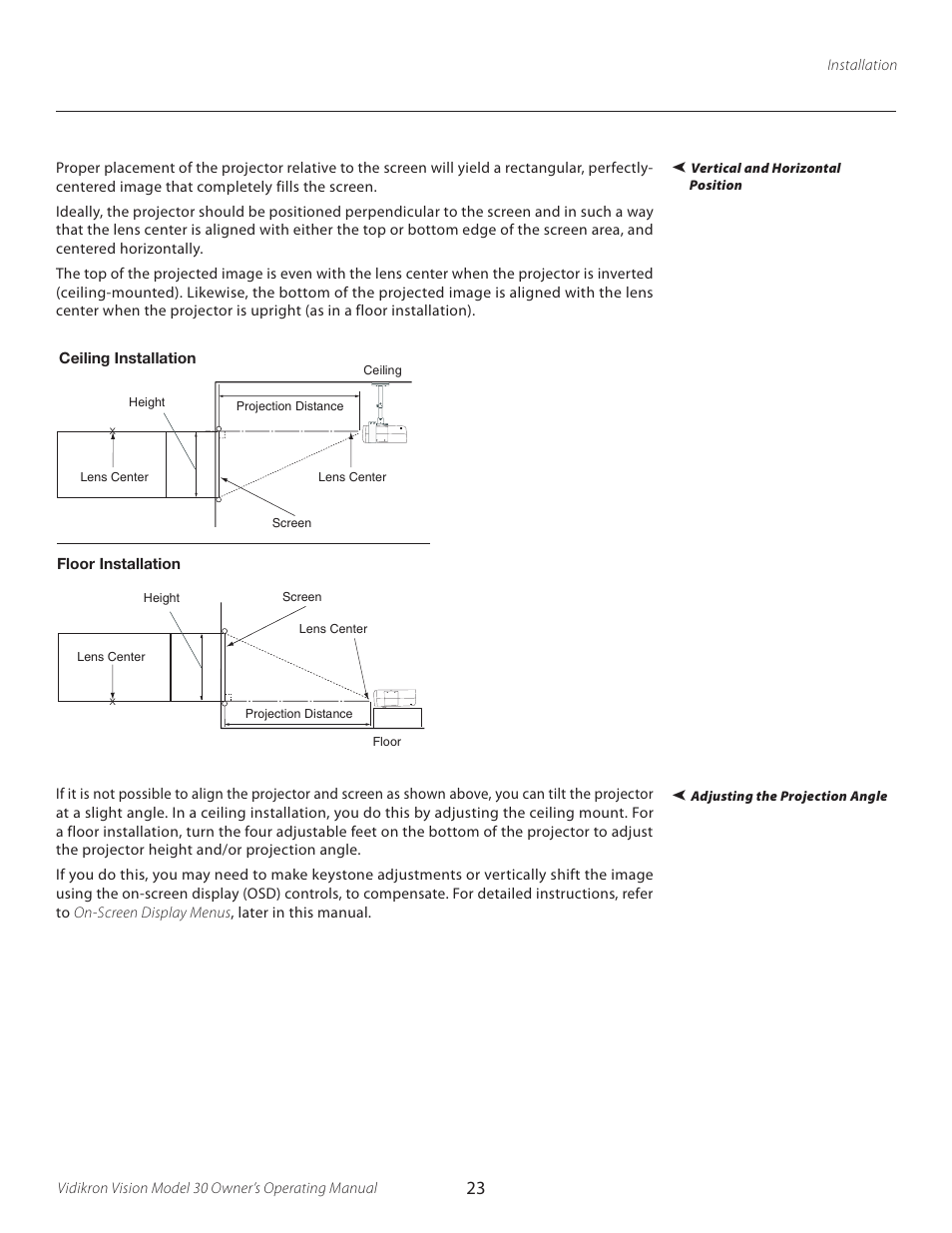 Vidikron Vision 30 User Manual | Page 23 / 58