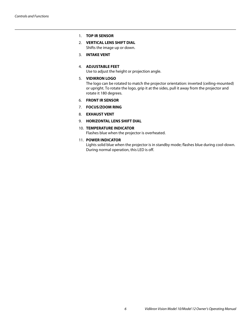 Pre l iminar y | Vidikron DLP 40828 User Manual | Page 16 / 74
