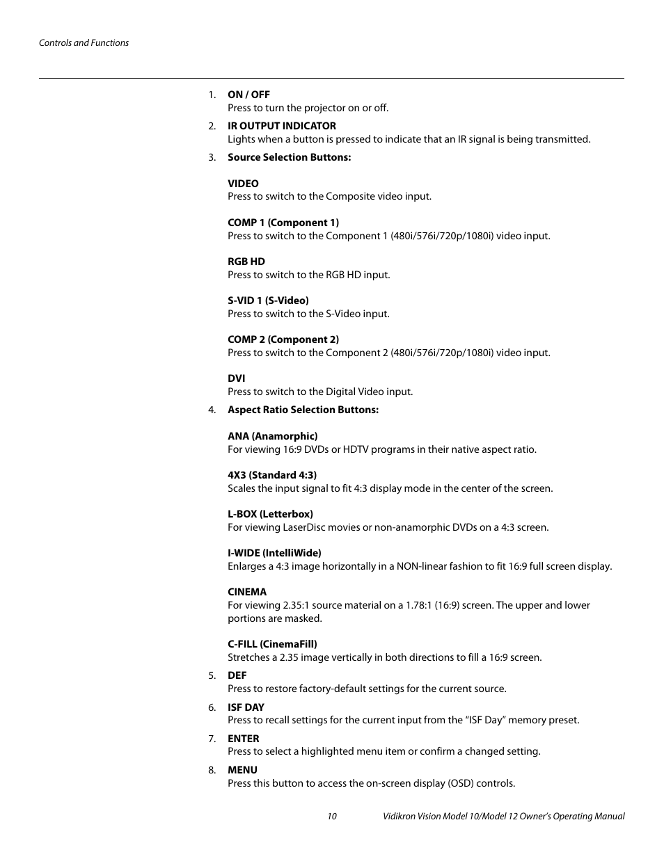 Pre l iminar y | Vidikron DLP 40828 User Manual | Page 20 / 74