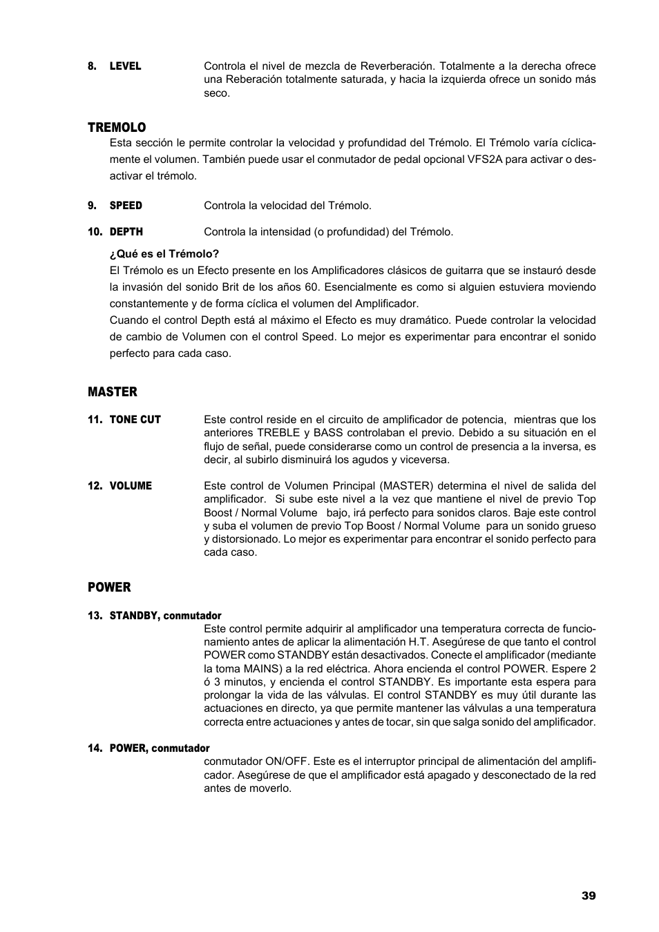 VOX Amplification USA AC15C1 User Manual | Page 39 / 46