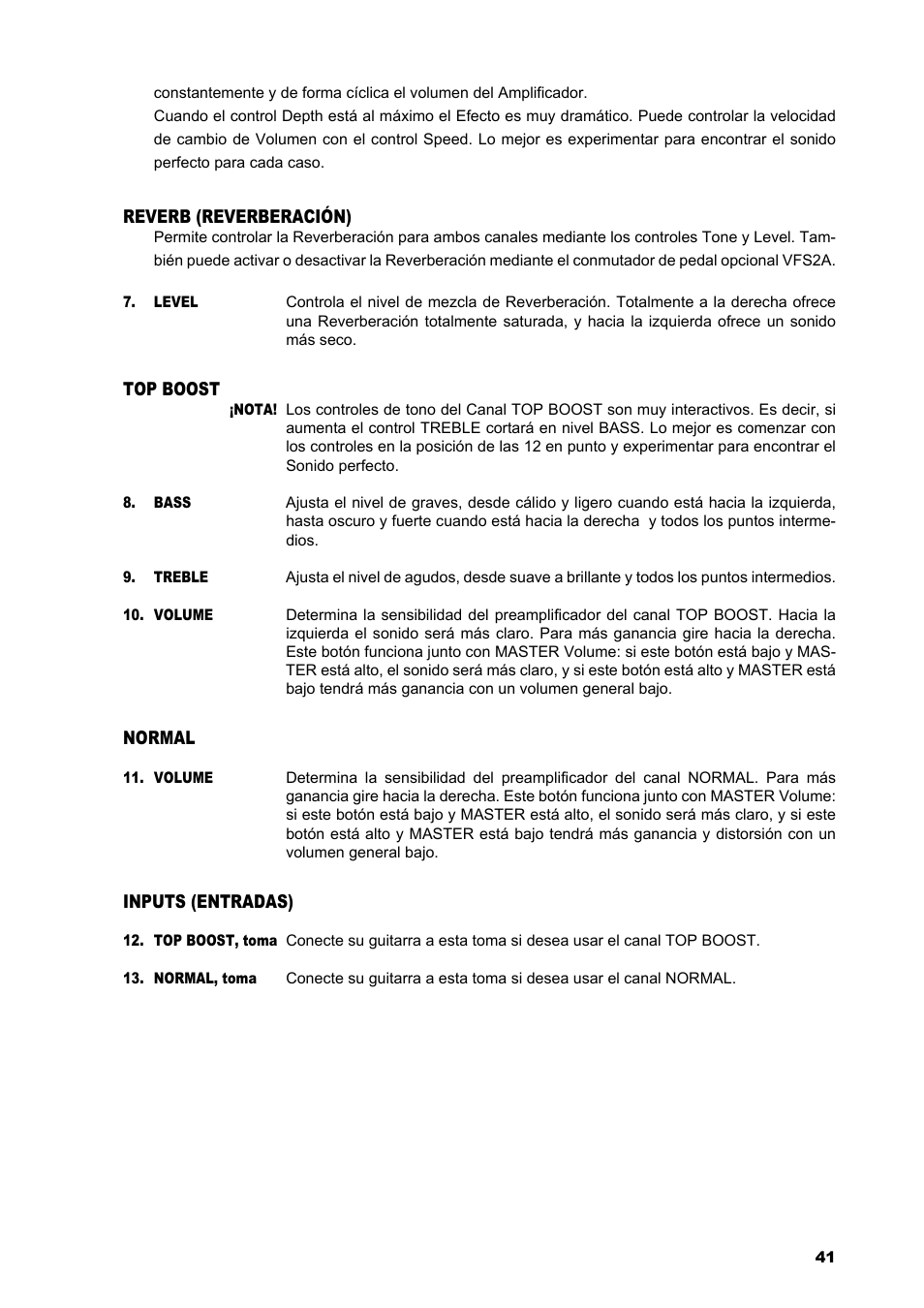 VOX Amplification USA AC15C1 User Manual | Page 41 / 46