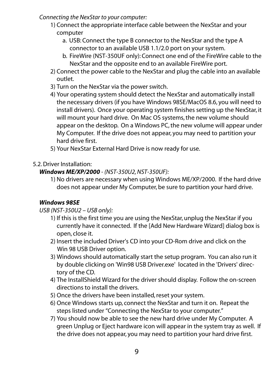 Vantec NEXSTAR NST-350U2 User Manual | Page 11 / 20
