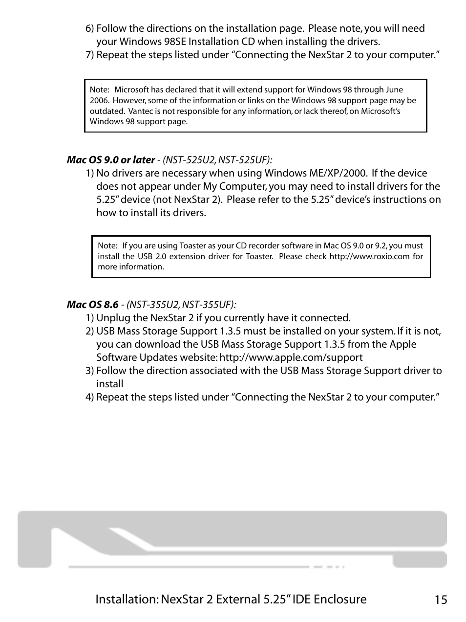Vantec NEXSTAR 2 NST-355U2 User Manual | Page 17 / 25