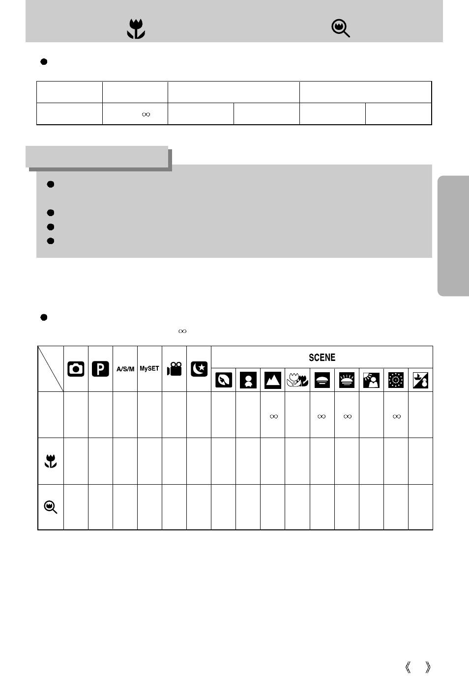 Macro ( ) / super macro ( ) button, Information | Vanson V-6000 User Manual | Page 31 / 120