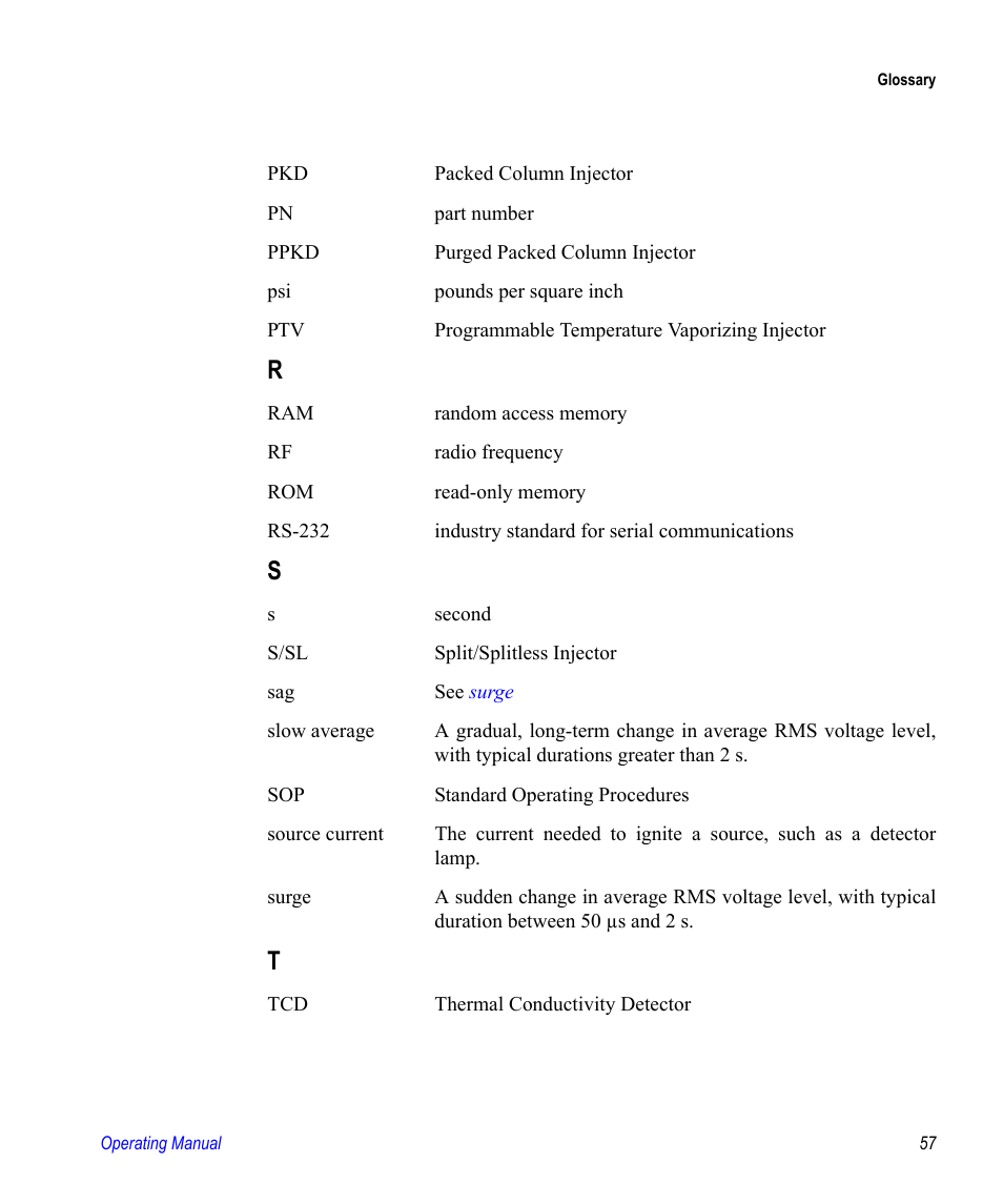 Valco electronic Valve Oven User Manual | Page 57 / 62