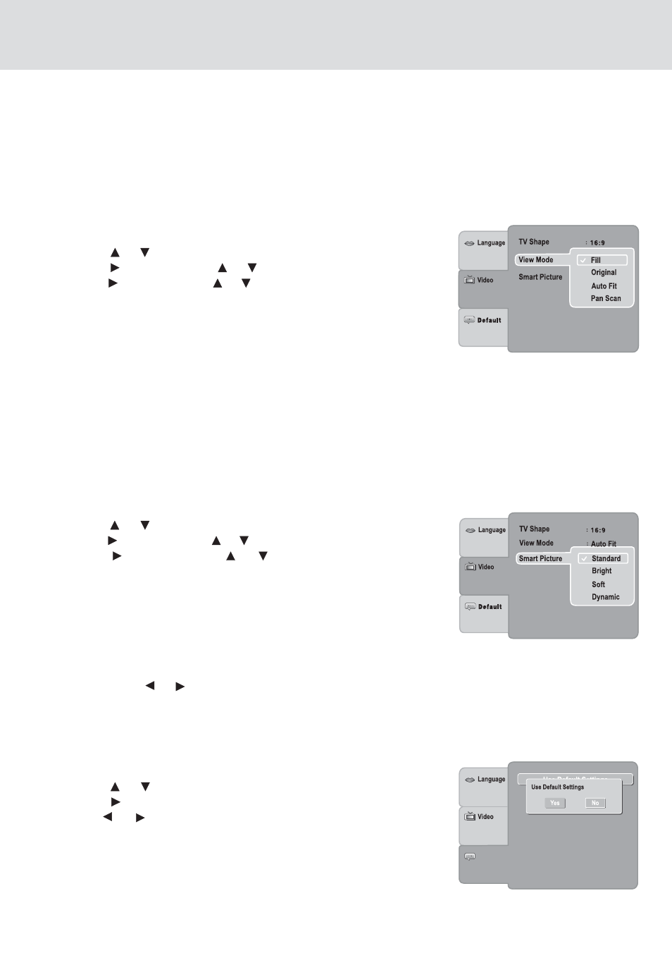 Customizing the function settings | Venturer KLV39082 User Manual | Page 24 / 32