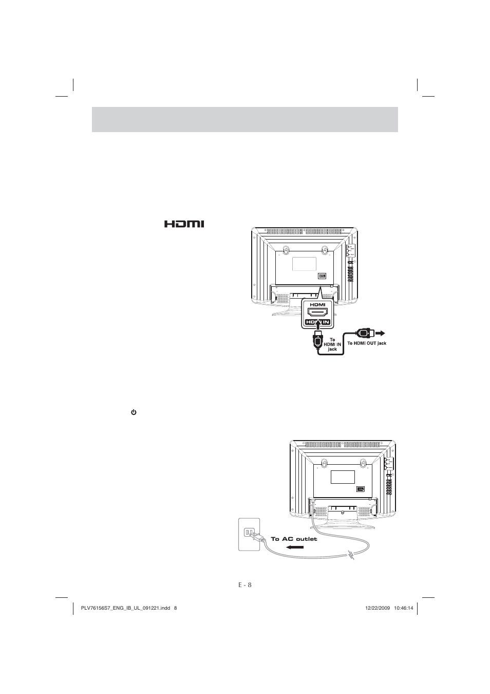 Connections | Venturer 15" LCD TV PLV7615H User Manual | Page 9 / 16