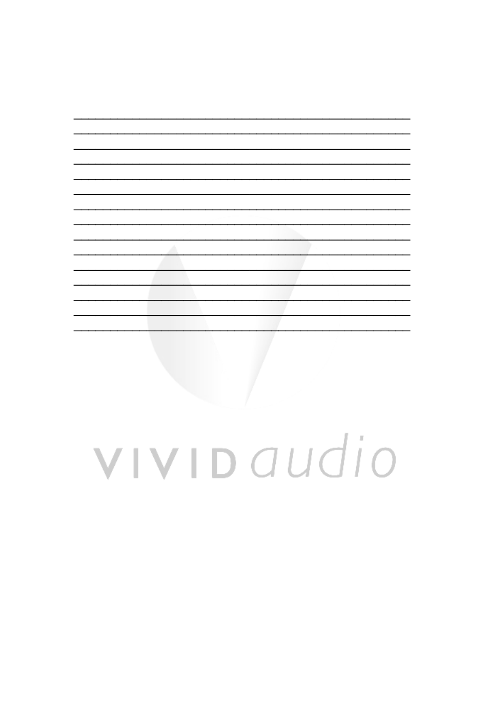 Vivid Audio V1w User Manual | Page 8 / 13