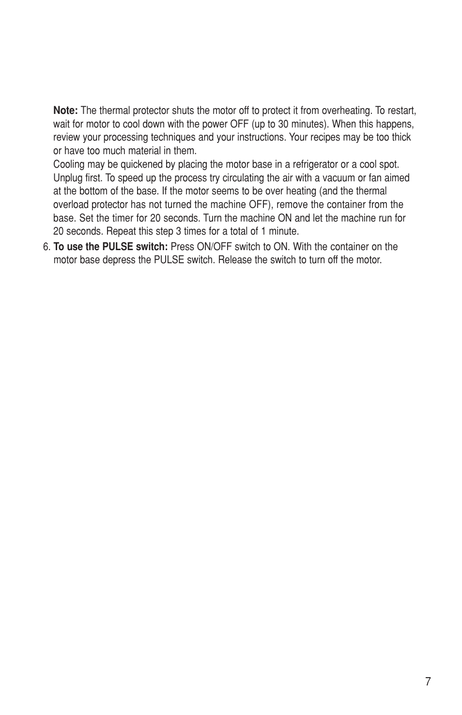 Vita-Mix BARBOSS MP User Manual | Page 7 / 16