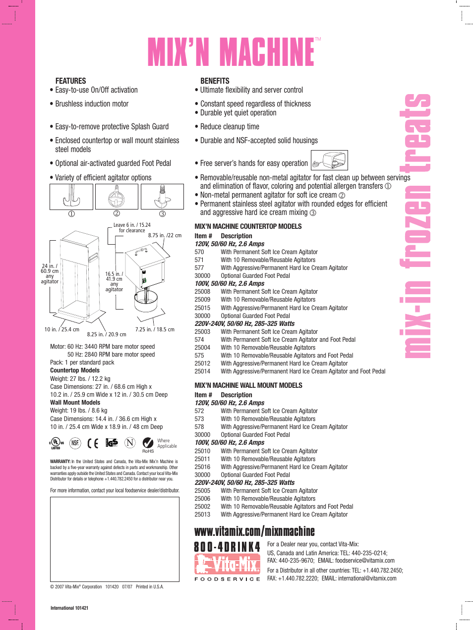 Mix’n machine | Vita-Mix Mix'n Machine User Manual | Page 2 / 2