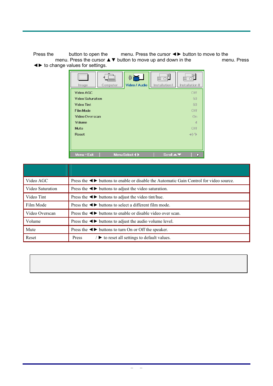 Vivitek D326 User Manual | Page 31 / 52