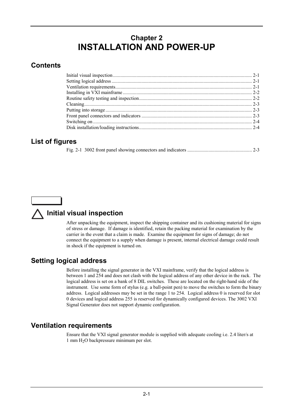 VXI 3002 User Manual | Page 27 / 136