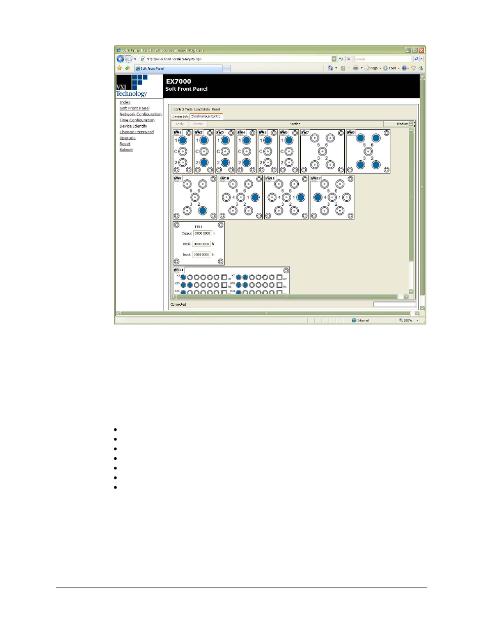 Relay drive control | VXI EX7000 User Manual | Page 12 / 39