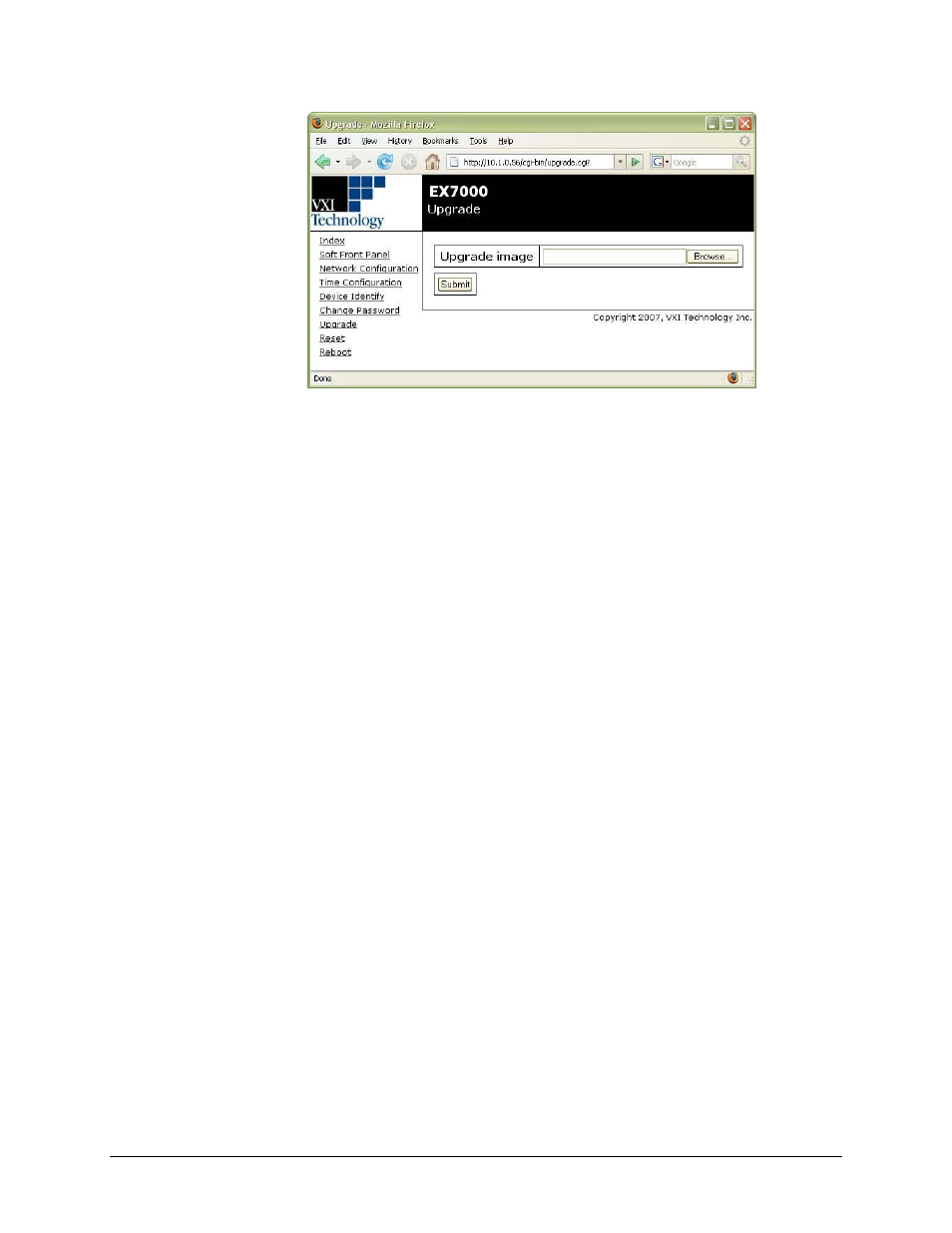 Reset, Reboot | VXI EX7000 User Manual | Page 34 / 39