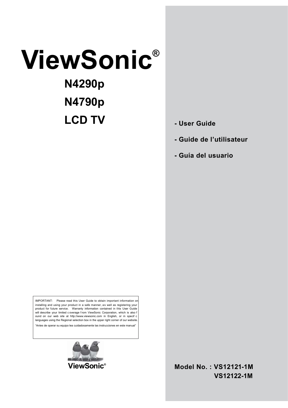 VIEWSONIC N4290p User Manual | 42 pages