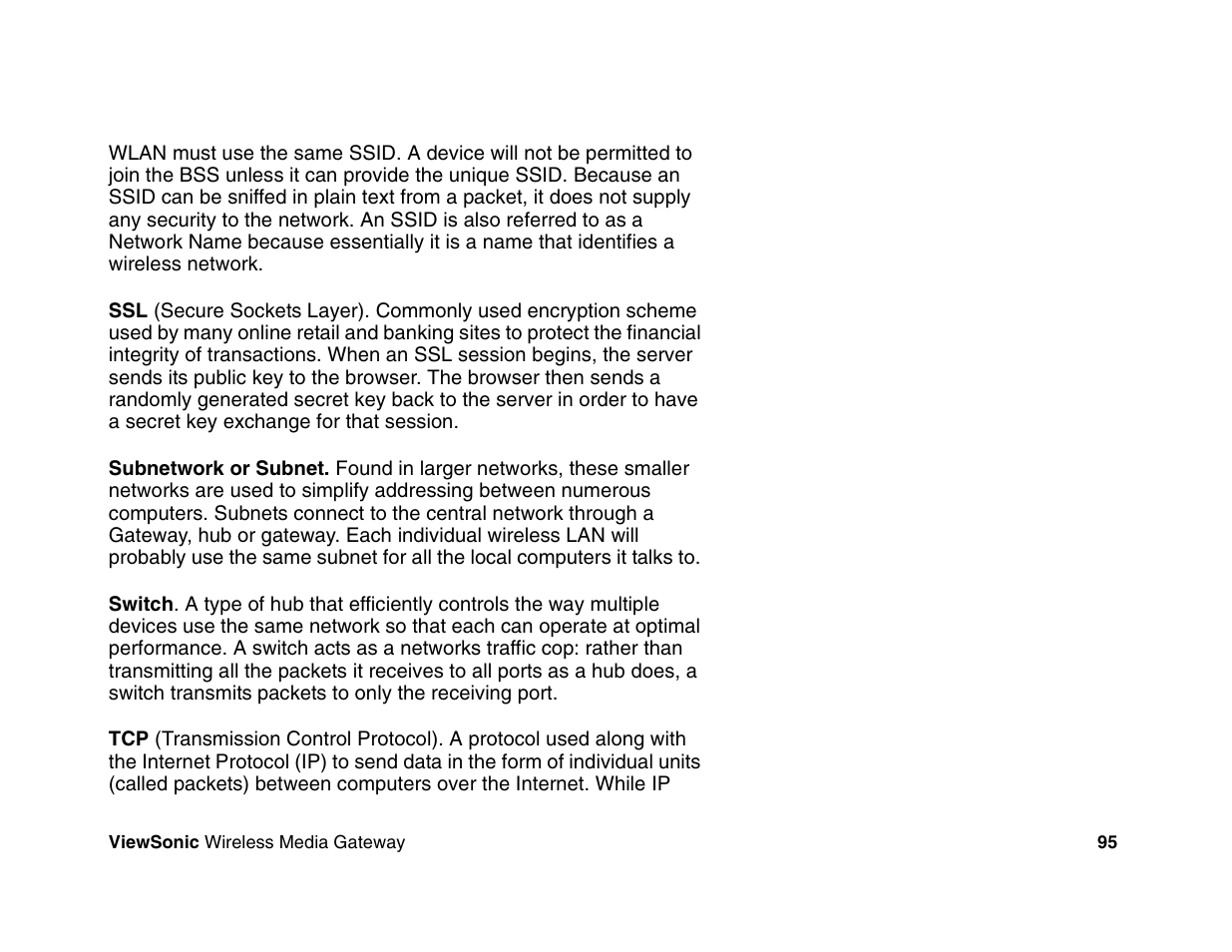 VIEWSONIC Wireless Media Gateway WMG80 User Manual | Page 101 / 105