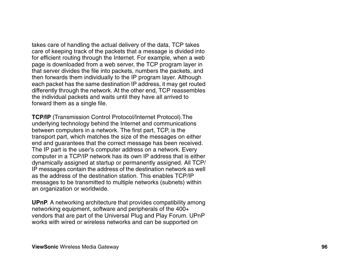 VIEWSONIC Wireless Media Gateway WMG80 User Manual | Page 102 / 105