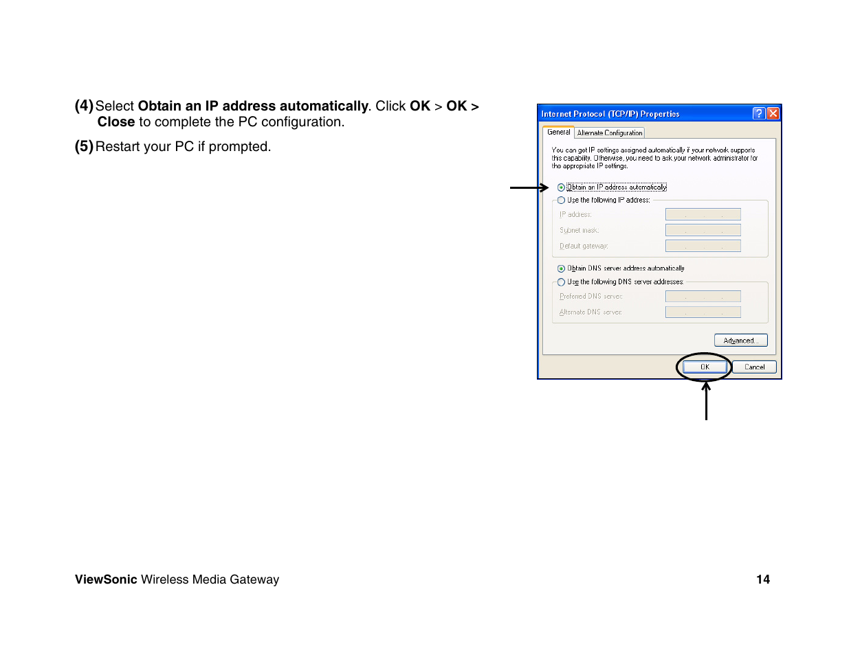 VIEWSONIC Wireless Media Gateway WMG80 User Manual | Page 20 / 105