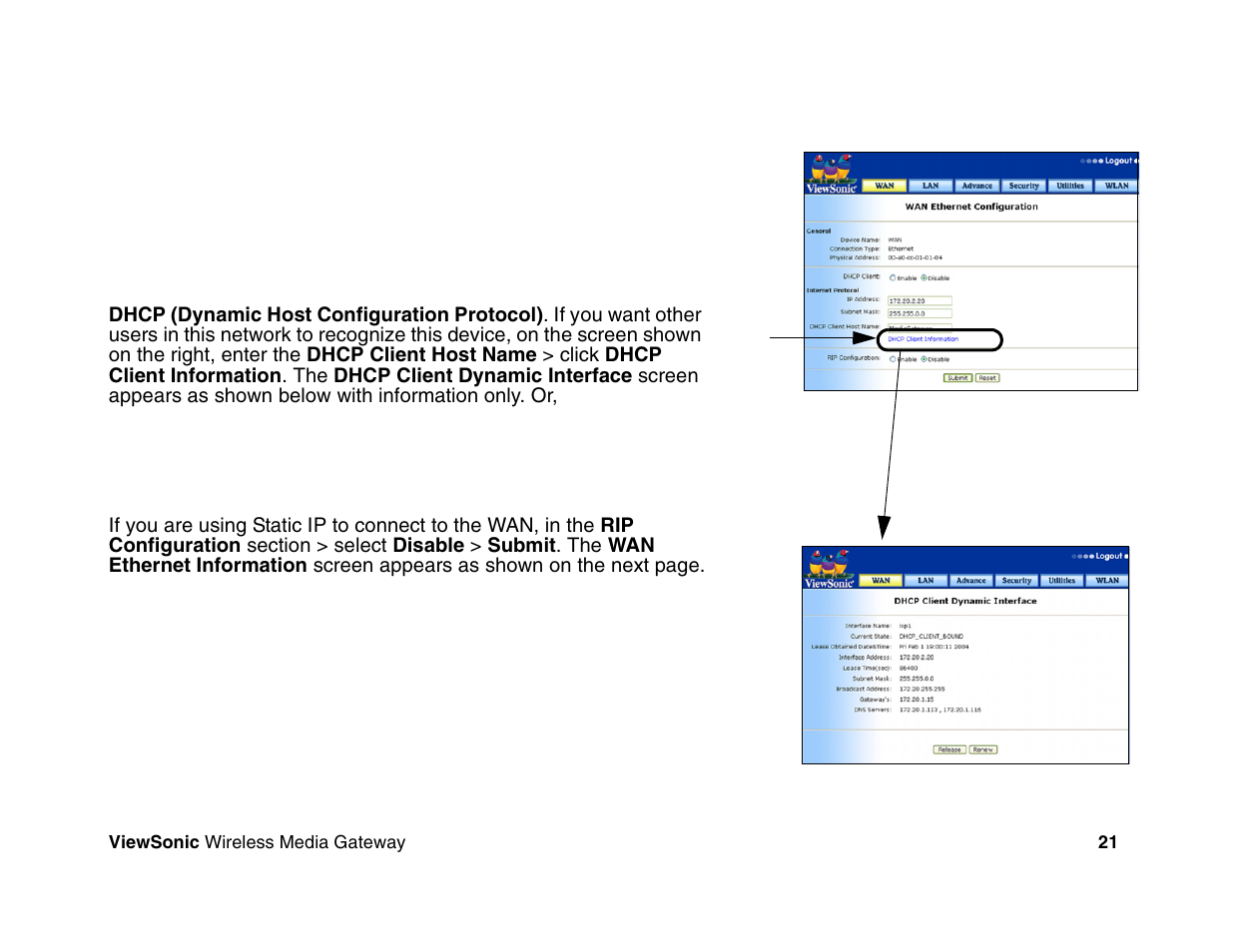 VIEWSONIC Wireless Media Gateway WMG80 User Manual | Page 27 / 105