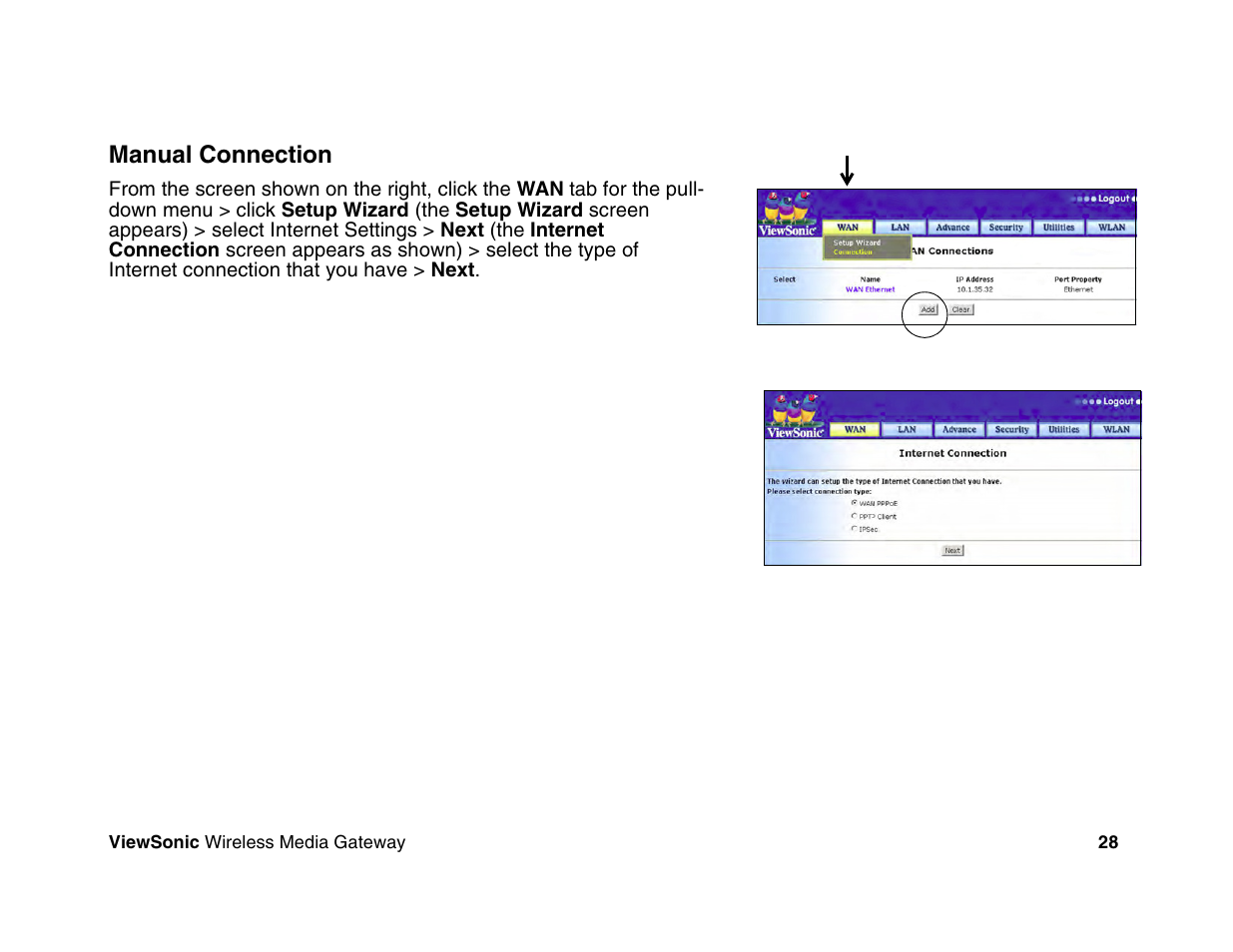 VIEWSONIC Wireless Media Gateway WMG80 User Manual | Page 34 / 105