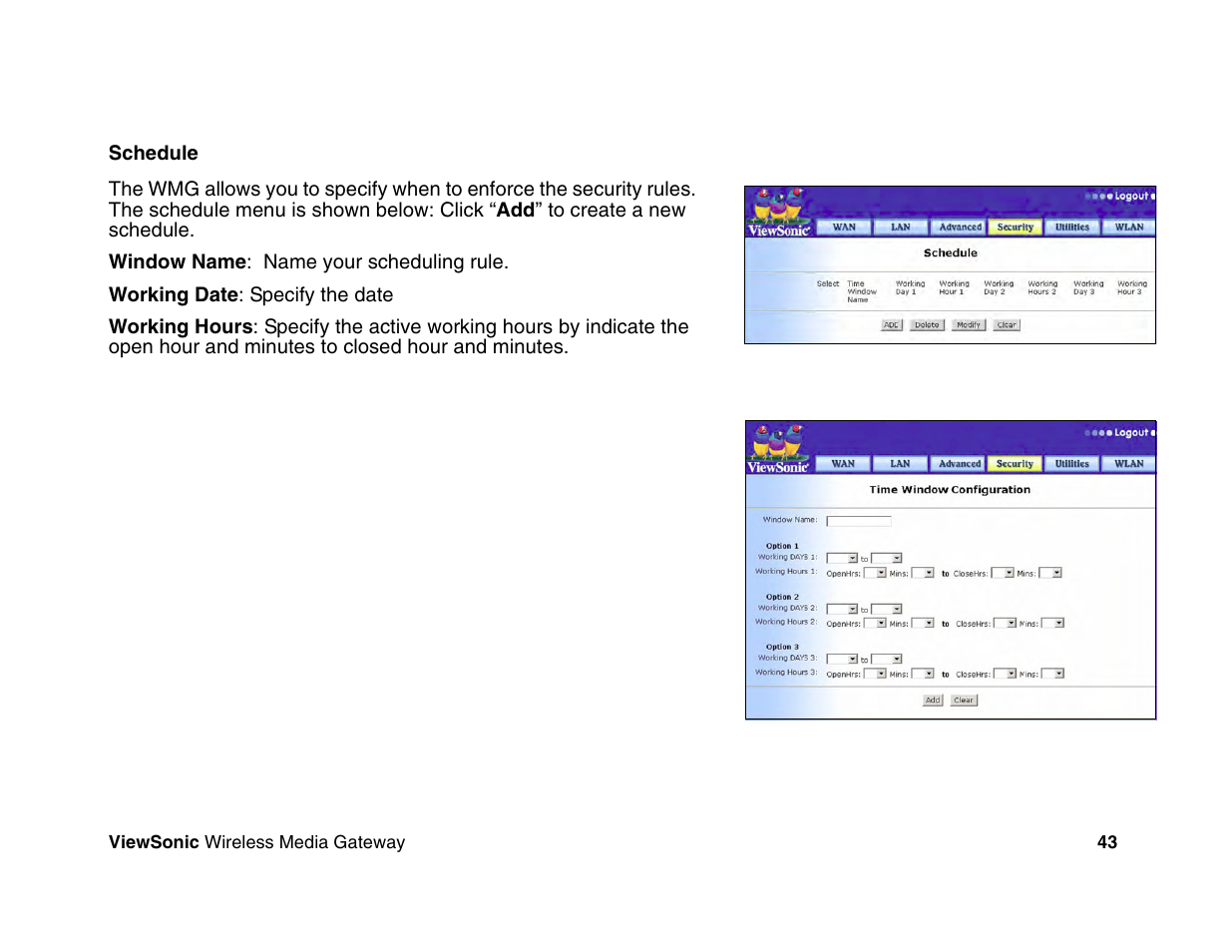 VIEWSONIC Wireless Media Gateway WMG80 User Manual | Page 49 / 105