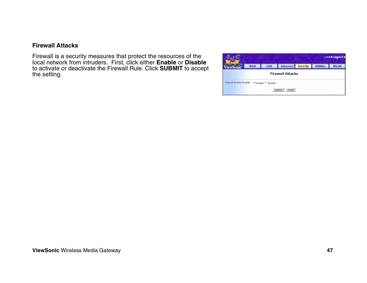 VIEWSONIC Wireless Media Gateway WMG80 User Manual | Page 53 / 105