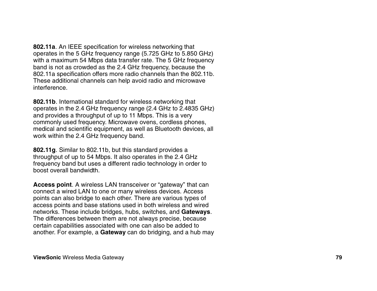 VIEWSONIC Wireless Media Gateway WMG80 User Manual | Page 85 / 105
