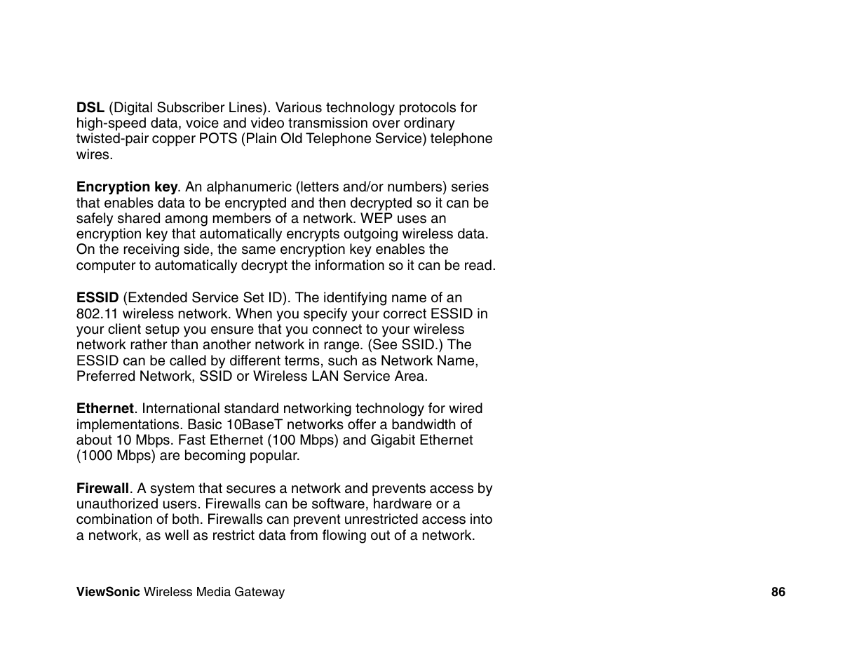 VIEWSONIC Wireless Media Gateway WMG80 User Manual | Page 92 / 105
