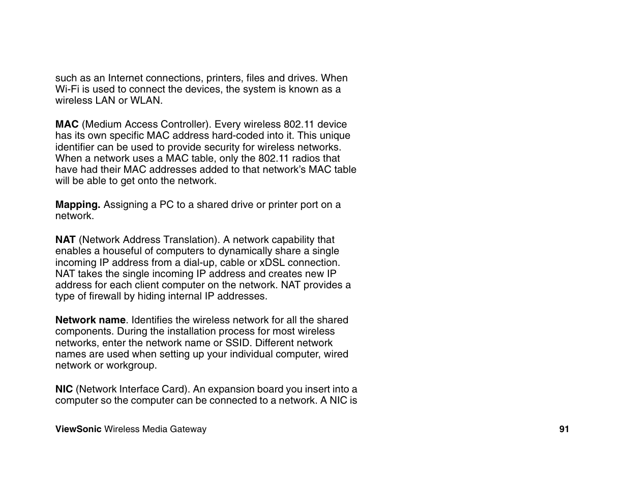 VIEWSONIC Wireless Media Gateway WMG80 User Manual | Page 97 / 105