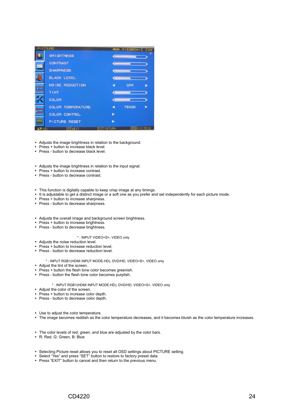 Picture | VIEWSONIC CD4220 User Manual | Page 26 / 58