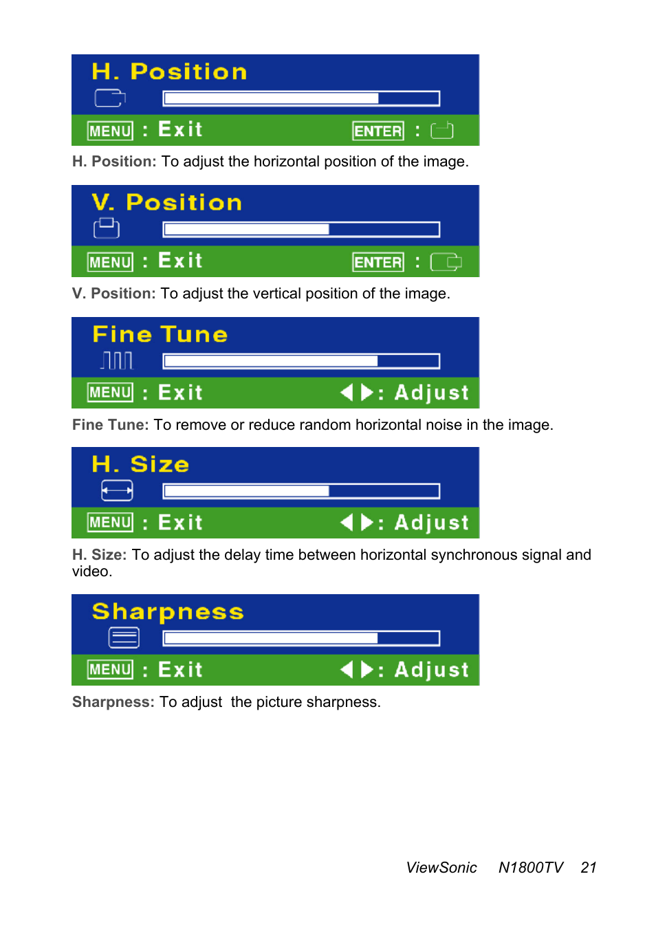 VIEWSONIC N1800TV User Manual | Page 22 / 30
