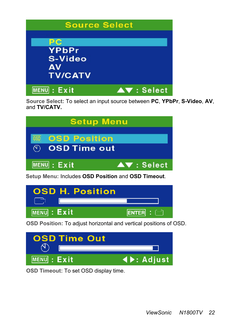 VIEWSONIC N1800TV User Manual | Page 23 / 30