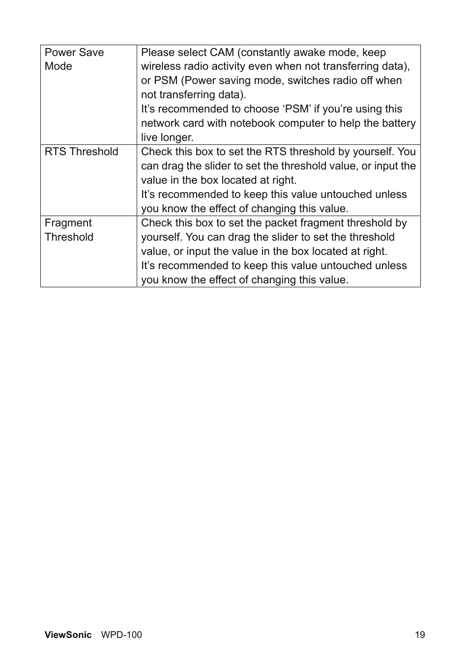 VIEWSONIC WPD-100 VS13789 User Manual | Page 25 / 60