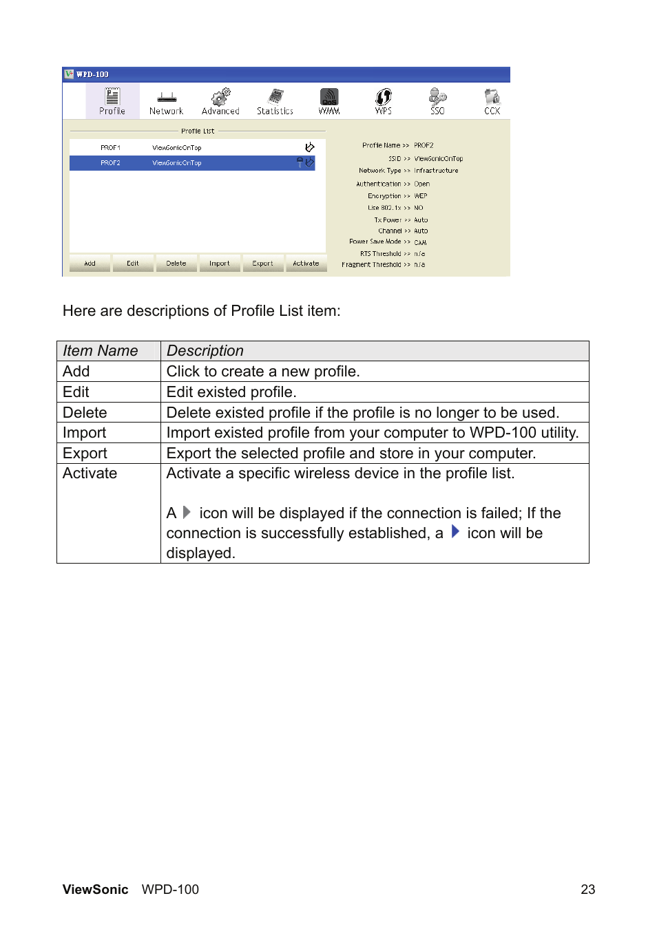 VIEWSONIC WPD-100 VS13789 User Manual | Page 29 / 60