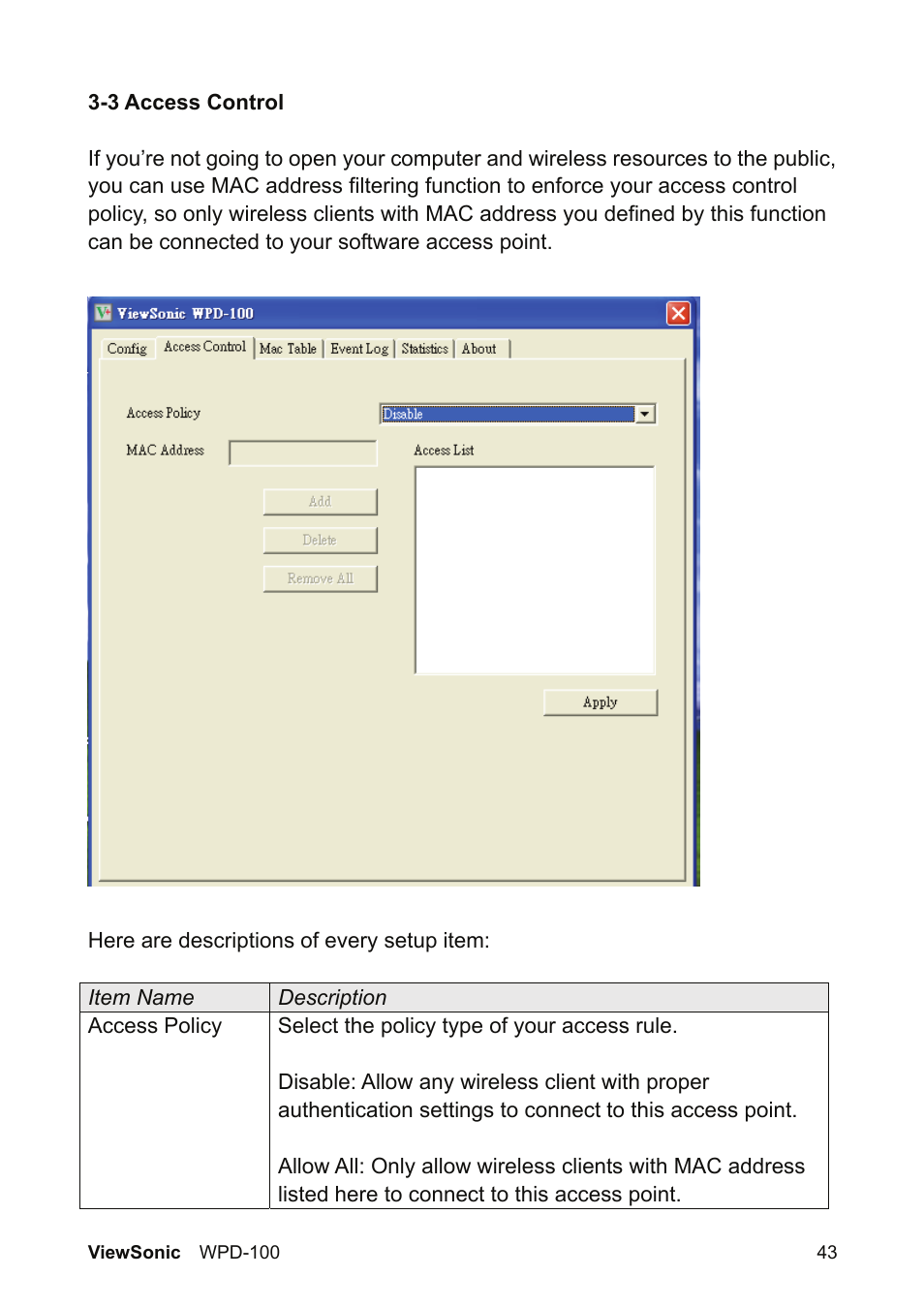 VIEWSONIC WPD-100 VS13789 User Manual | Page 49 / 60