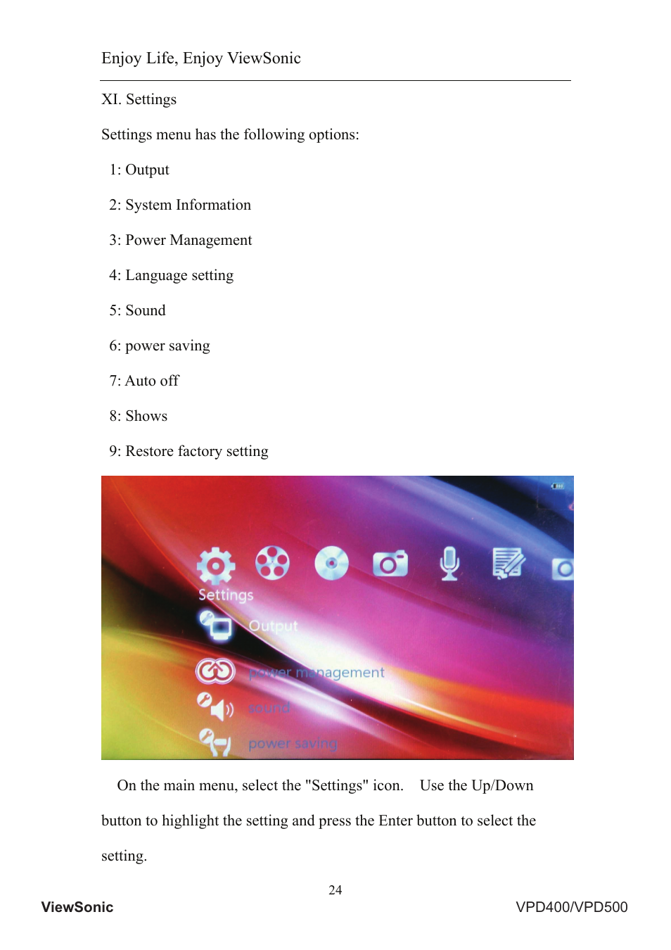 VIEWSONIC Portable Media Player VS12836 User Manual | Page 28 / 38