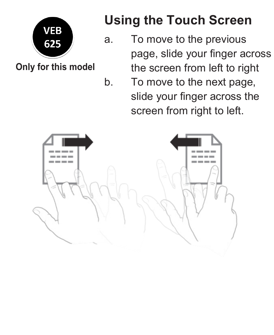 Using the touch screen | VIEWSONIC VS13394 User Manual | Page 30 / 73