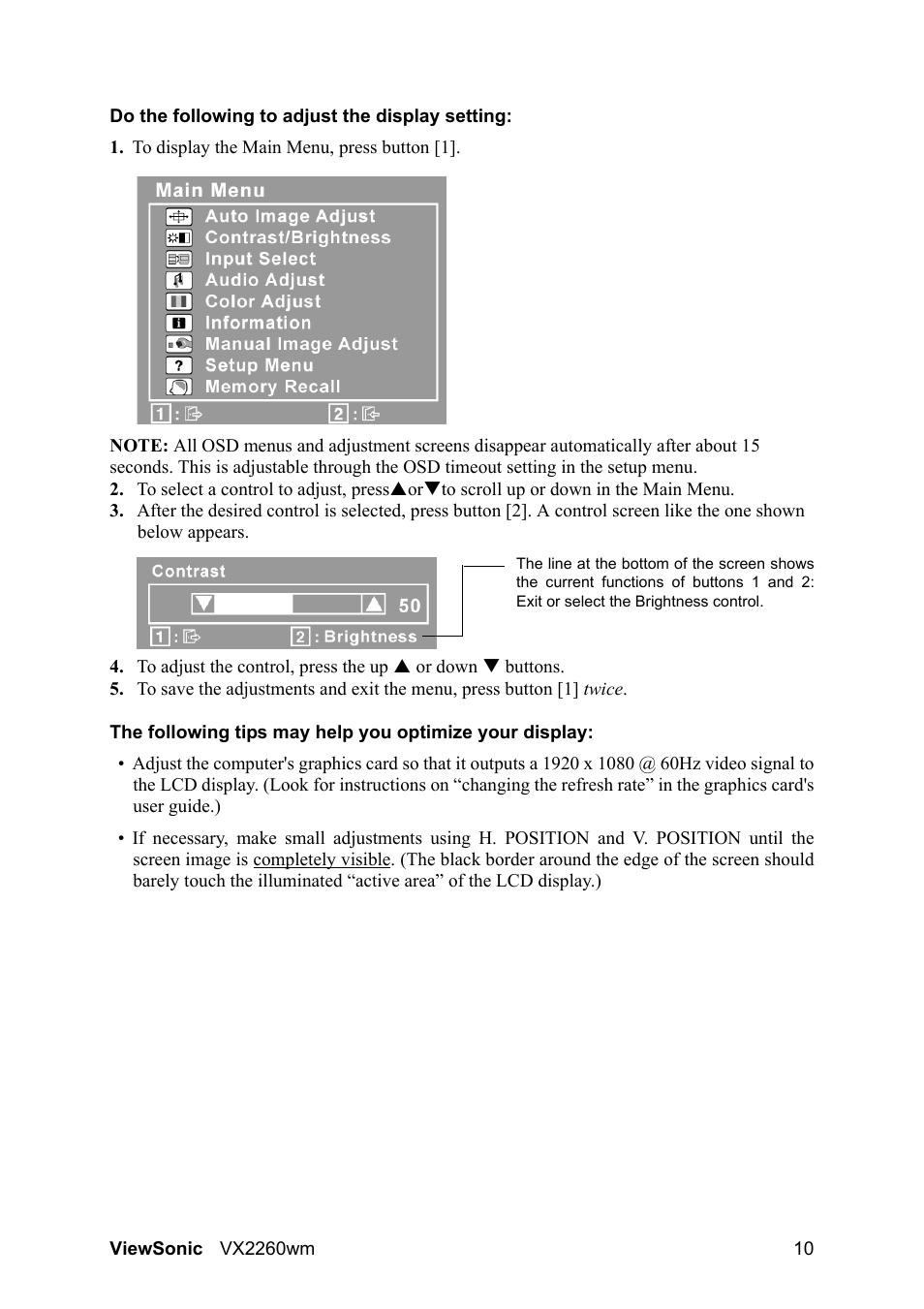VIEWSONIC VX2260WM User Manual | Page 12 / 26