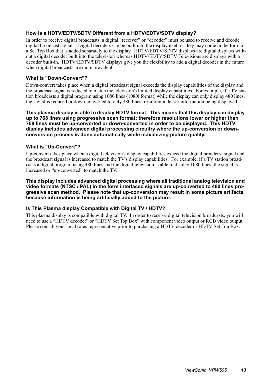 VIEWSONIC VPW505 User Manual | Page 15 / 46